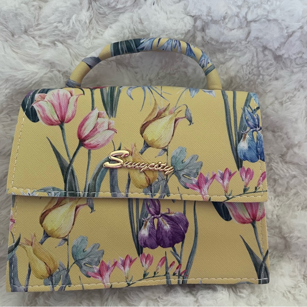 Floral Yellow Mini Bag